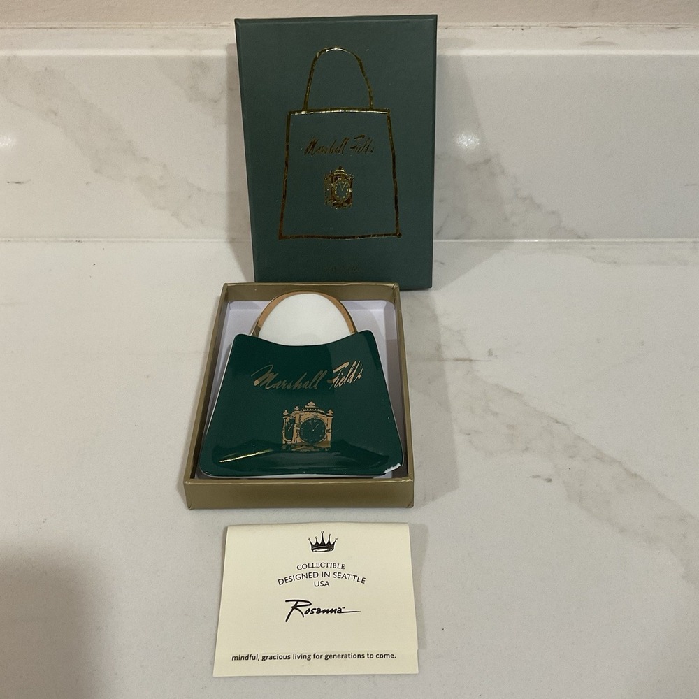 Marshall Fields Rosanna 2018 Dish Tray Trinket Clock W/box Small Chip On Corner